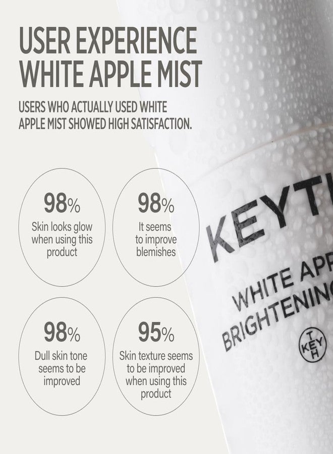 keyth رذاذ تفتيح التفاح الأبيض من KEYTH (50 مل، 1.69 أونصة سائلة) / تحسين لون البشرة، تحسين التجاعيد، فلتر الإشراق، تحسين العيوب، ترطيب، ماء التفاح - Image 5