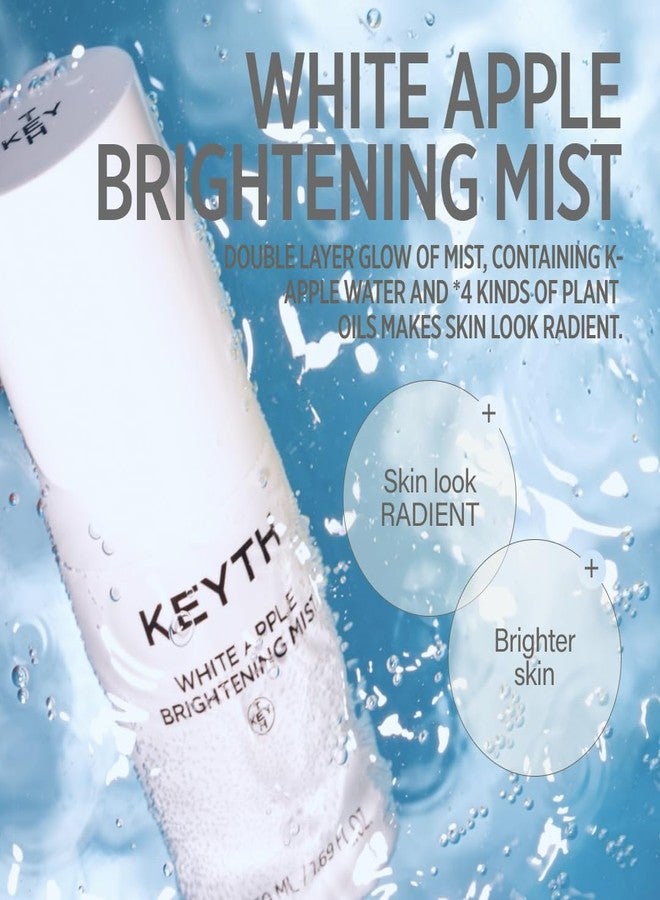keyth رذاذ تفتيح التفاح الأبيض من KEYTH (50 مل، 1.69 أونصة سائلة) / تحسين لون البشرة، تحسين التجاعيد، فلتر الإشراق، تحسين العيوب، ترطيب، ماء التفاح - Image 3
