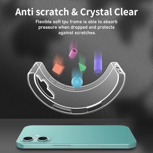 SBMS Transparent TPU Back Cover Case for Apple iPhone 17 with Camera Protection, Shockproof, Anti-Yellowing, Scratch-Resistant, Wireless Charging Compatible, Enhanced Grip for iPhone 17 (Clear) - Image 3