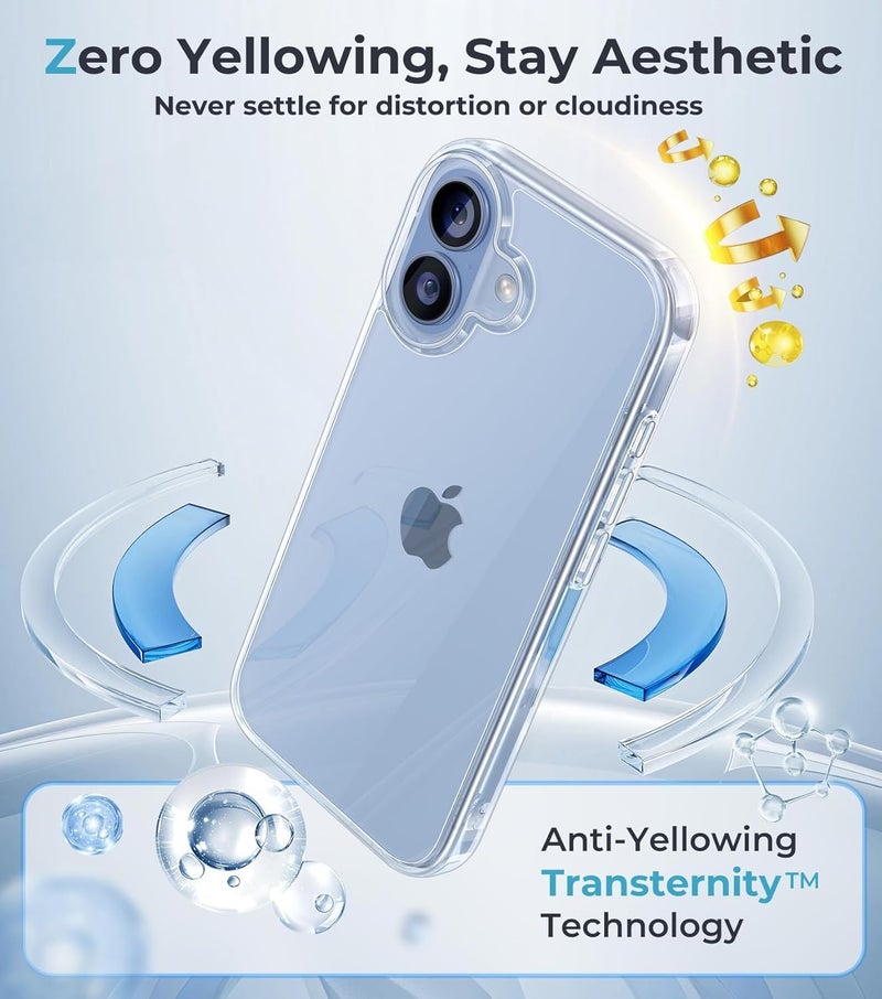 SBMS Transparent TPU Back Cover Case for Apple iPhone 17 with Camera Protection, Shockproof, Anti-Yellowing, Scratch-Resistant, Wireless Charging Compatible, Enhanced Grip for iPhone 17 (Clear) - Image 4
