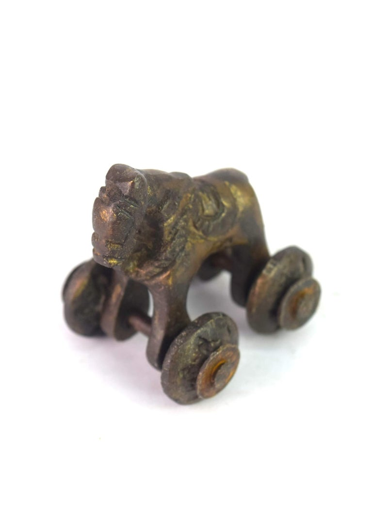 Global Art - Global Art Indian Hand Crafted Brass Horse Figure Toy/Great Gift Item/Home D�cor, Office D�cor Horse Statue/Unique Children Toy - Image 1