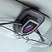 QOMAGO car Sunglass Holder Compatible with BMW 1 2 3 4 5 Series X1 X3 X5 X6 X7 Series M2 M3 M4 M5 M6 Series E90 E91alloy Leather Sun Glasses Eyeglass Hanger with car Logo car Accessories Interior - Image 2