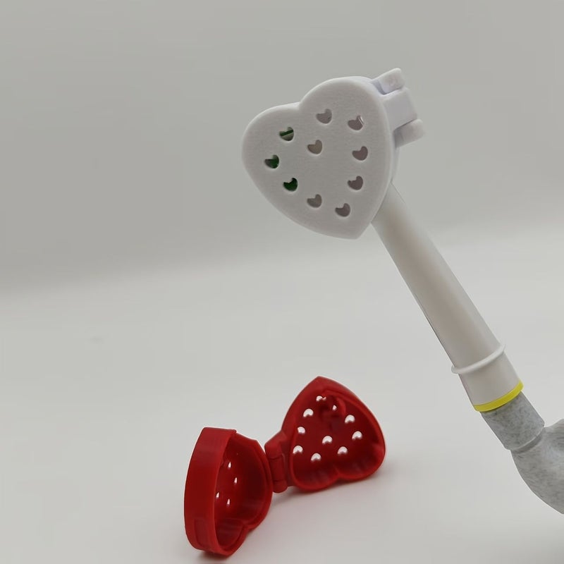 1pc Black Heart Shaped Ventilated Electric Toothbrush Head Cover And Travel Storage Box Dust Proof Lid Storage Head Clean Lightweight Essential For Frequent Travelers Special Gift Not Applicable To Io Series Toothbrush Heads - Image 4