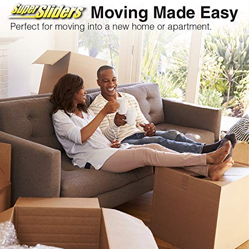 SUPER SLIDERS SuperSliders 4712995NB X-Large Variety Pack, Reusable Furniture Moving Kit for Carpet with 4 Felt Sliders- Move Heavy Furniture Quickly and Easily, Linen (16 Pack) - Image 5