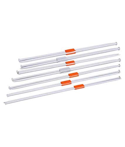 Pony Single Point Round Knob Aluminium Cold Headed Knitting Pins/Knitting Needles (Grey, Size No. 6 to 12, Length 25cm) - Image 2