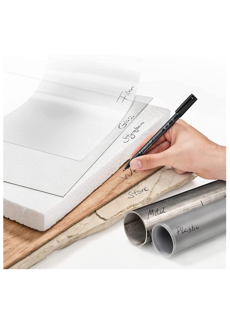 STAEDTLER - قلم تحديد دائم عالمي من لوموكولور برأس رفيع متعدد الألوان مكون من قطعة واحدة - Image 1