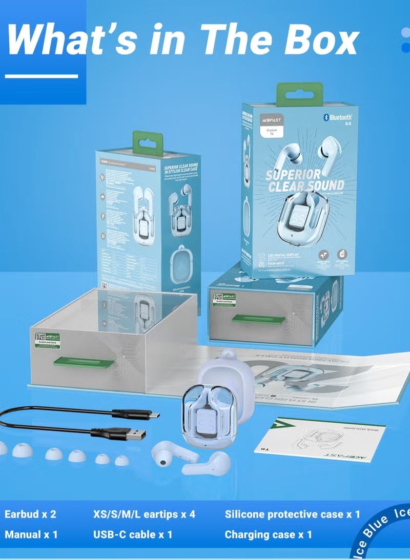 ACEFAST T6 TWS Bluetooth Earbuds – Fast Pairing, Long Battery Life & Clear Calls - Image 5