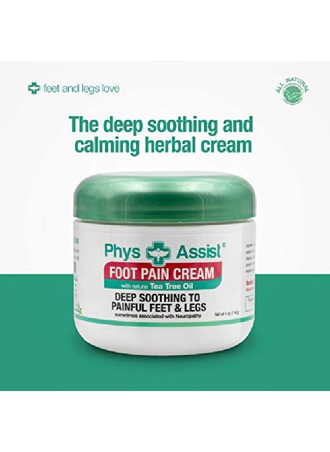PhysAssist - Foot Pain Cream, Soothing To Feet And Legs. 4 Oz Jar - Image 1