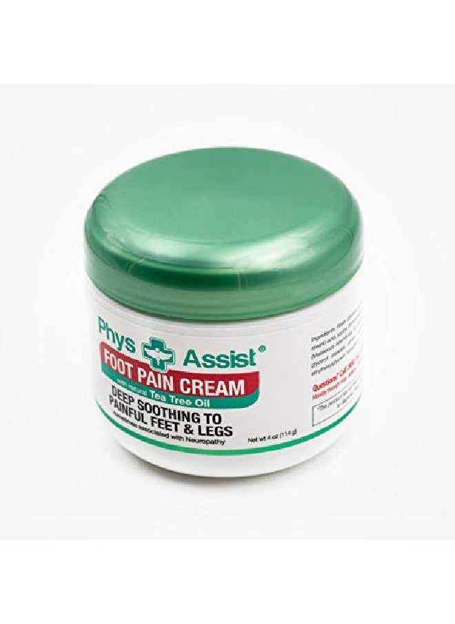 PhysAssist - Foot Pain Cream, Soothing To Feet And Legs. 4 Oz Jar - Image 1