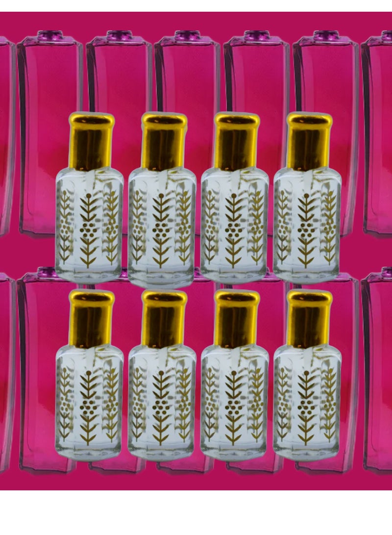 8 قطع زيت عطري اسكادا مغنسيوم  نسائي الشفاف الأصلي 12مل