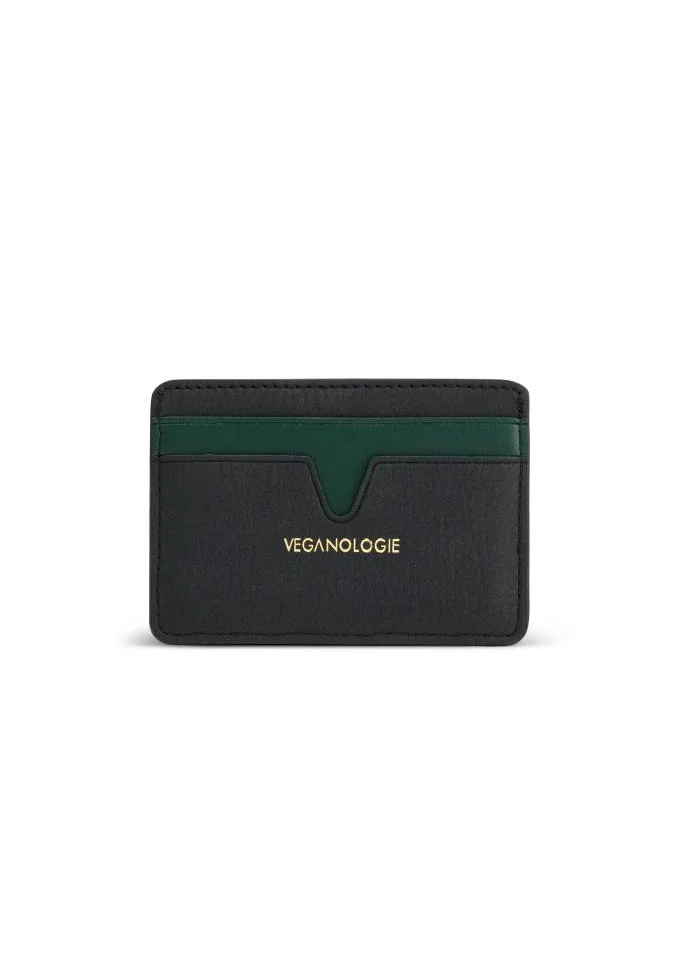 Veganologie Cider Apple Leather Card Holder in Black Made From 4 Apples