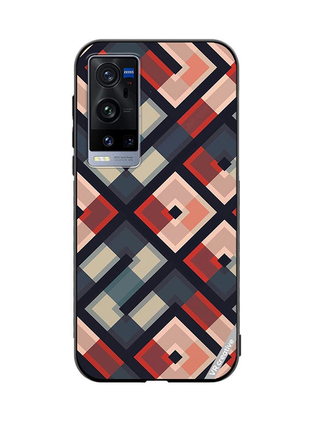 VR CREATIVE Protective Case Cover For Vivo X60 Pro Plus Pattern Design Multicolour - Image 1
