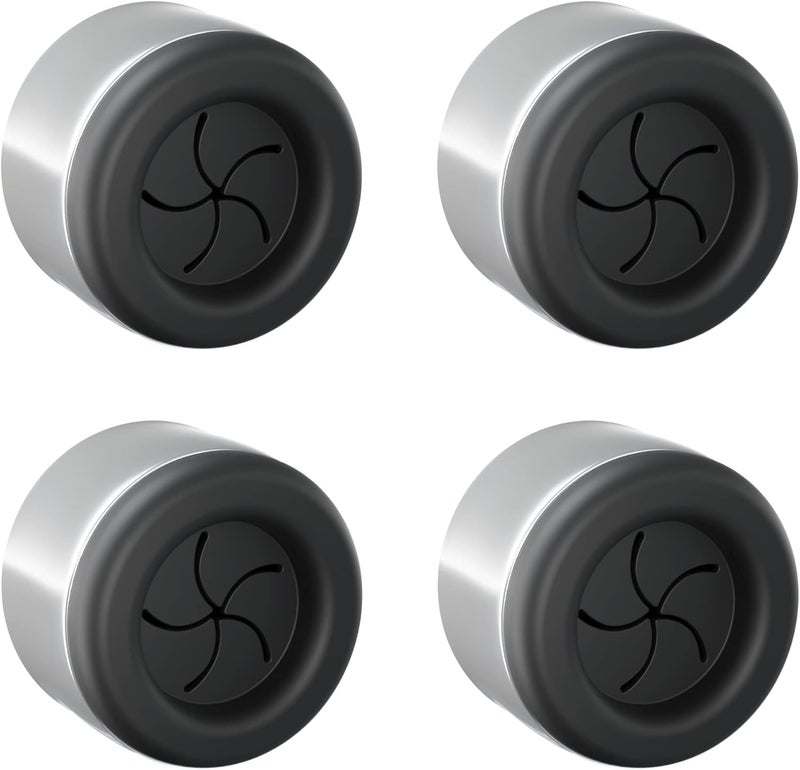 hometastic Set of 4 Premium Towel Holders for Bathroom, Kitchen and Household - Stainless Steel Tea Towel Holder - Towel Hook Round - Self-Adhesive - No Drilling (Black) - Image 1