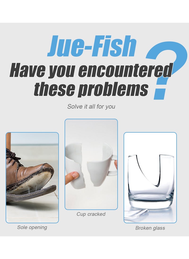 JUE-FISH - Shoe Glue Strong，Repair Open Glue，Breakage，Professional Sandals Fix Glue For Grade Low Odor Quick Dry Low-Temperature Resistant（50ml） - Image 1
