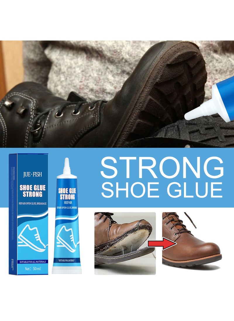 JUE-FISH - Shoe Glue Strong，Repair Open Glue，Breakage，Professional Sandals Fix Glue For Grade Low Odor Quick Dry Low-Temperature Resistant（50ml） - Image 1