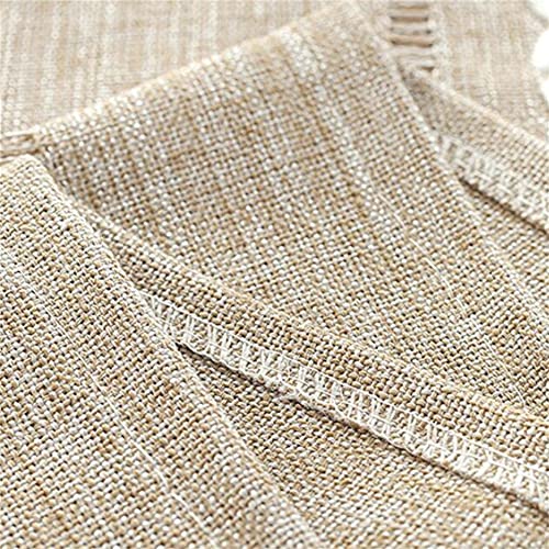 Utobanh Simple Bedside Table Tassel Cover Cloth, Nightstand Coffee Table Cover Suitable for Bedside Table TV Microwave Washing Machine Refrigerator Dust Cover (Coffee, 15.7 * 35.4 inches) - Image 4