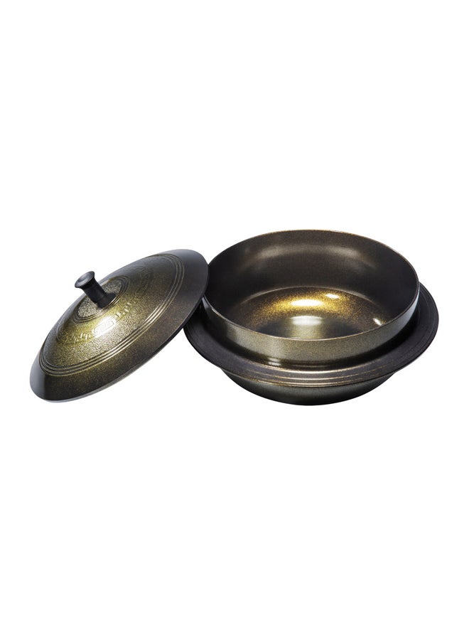 TIERRA Cast Korean Aluminum Cooking Pot, Ceramic cooking pot, Black, Size 24.5 Cm - Image 2