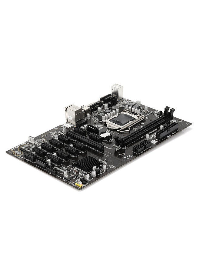 Generic - B250 BTC-12P Motherboard with 2 DDR4 Memory Slots 11 PCI-E 1X Slots VGA+DVI Ports Support LGA1151 Series 6th/7th Generation CPU - Image 1