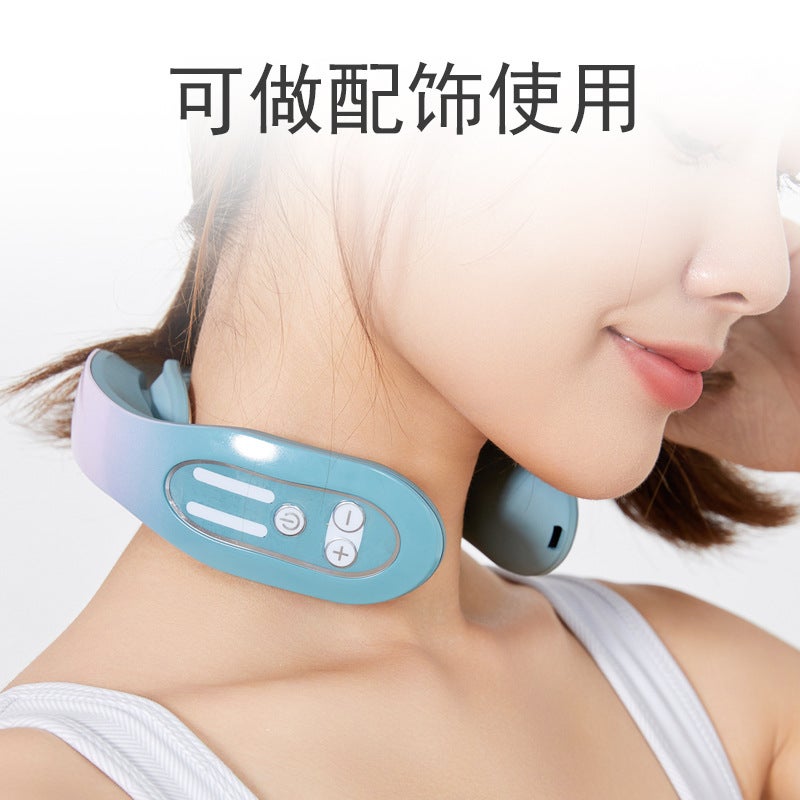 Portable Cervical Spine Massager Shoulder Cervical Spine Instrument Massage Household Neck Protector Whole Body Electric Compress Pulse - Image 3