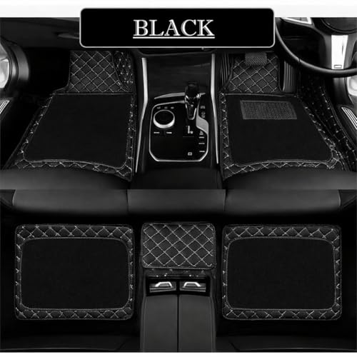 CARNEST 7D Luxury Leather Car Floor Mat | 100% Waterproof, Dustproof & Anti-Slip | Universal Fit Compatible with Black (Alto K10) - Image 3