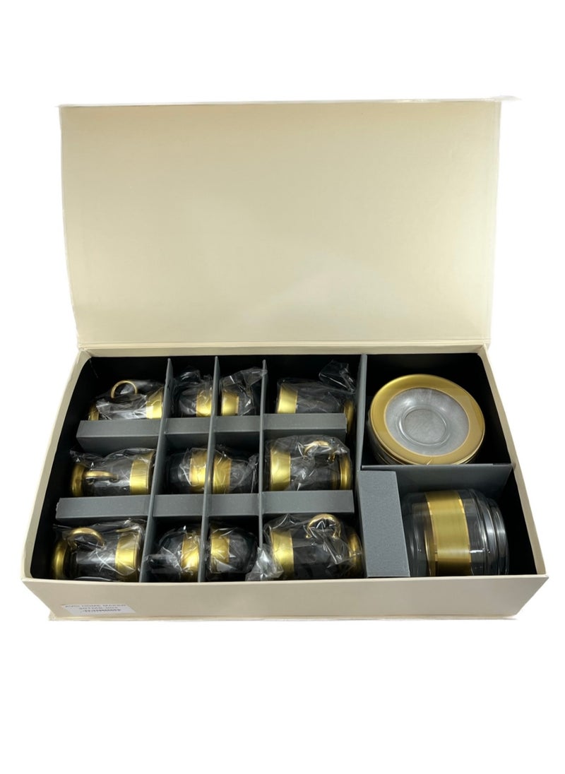 Home Maker 20-Piece Glass Tea Set – Premium Quality Tea Glasses, Coffee Cups, Saucers, and Sugar Bowl – Elegant Design for Tea and Coffee Moments  - Image 5