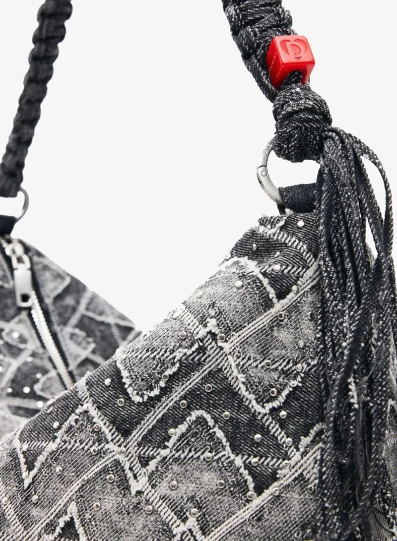 DESIGUAL Black Medium Bag With Studs Charm for Women | Best Price UAE