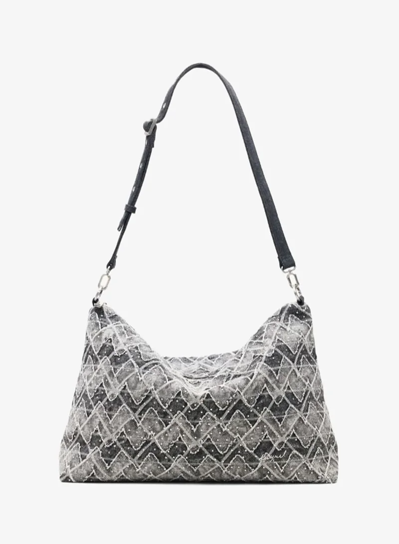 DESIGUAL Black Medium Bag With Studs Charm for Women | Best Price UAE