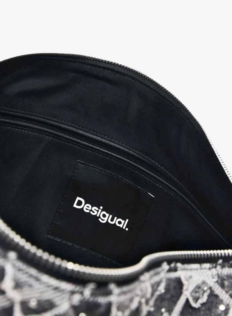 DESIGUAL Black Medium Bag With Studs Charm for Women | Best Price UAE
