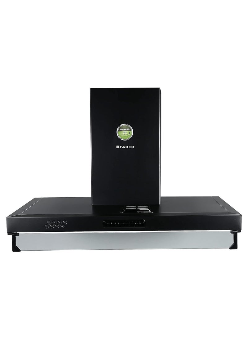 Faber Faber 3 way suction chimney with Air purifier Fan90 cm1095 mhr HOOD 3N1 AEROST SPARK PRO 3D BK FT 90Baffle FilterBlack  - Image 1