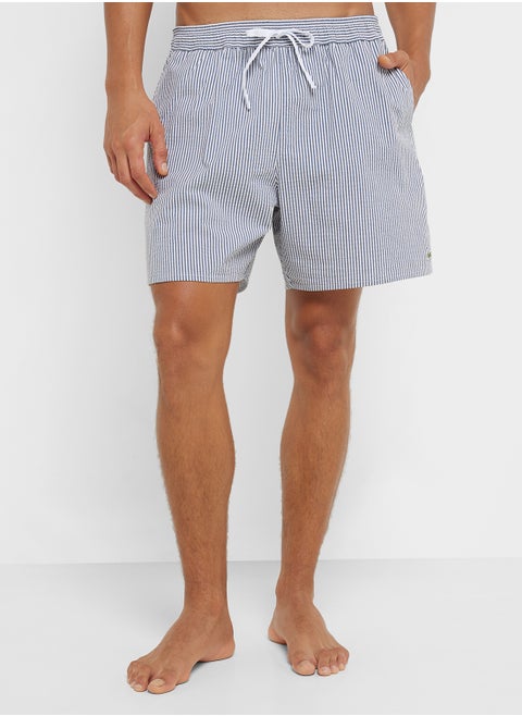 Pattern Printed Swim Shorts