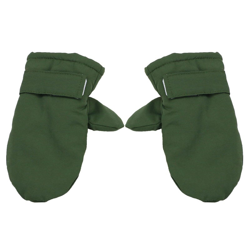 Gray Winter Gloves For Babies With Fleece Lining Warm Mittens Gift For Boys And Girls - Image 4