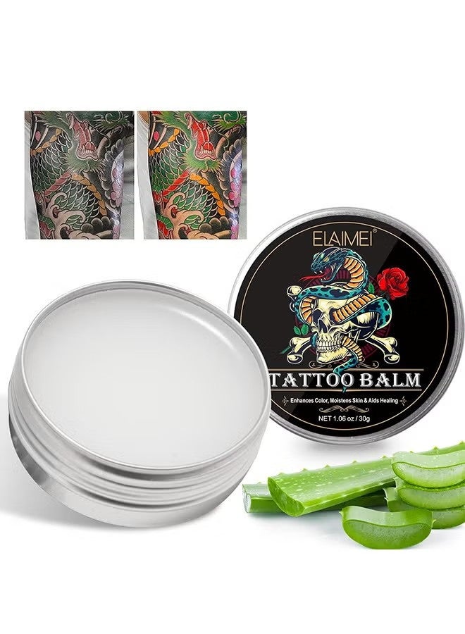 Elaimei Tattoo Balm Aftercare Cream Ointment For Before During And Post Tattoo Moisturizing Balm To Promote Skin Healing 30G - Image 1