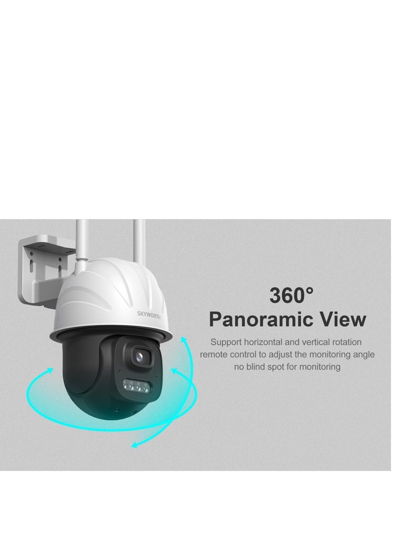 سكاي ورث - كاميرا سكاي ورث واي فاي خارجية متحركة بانوراما 360 بجودة 4 ميجا بيكسل, بتقنية UHD - Image 1