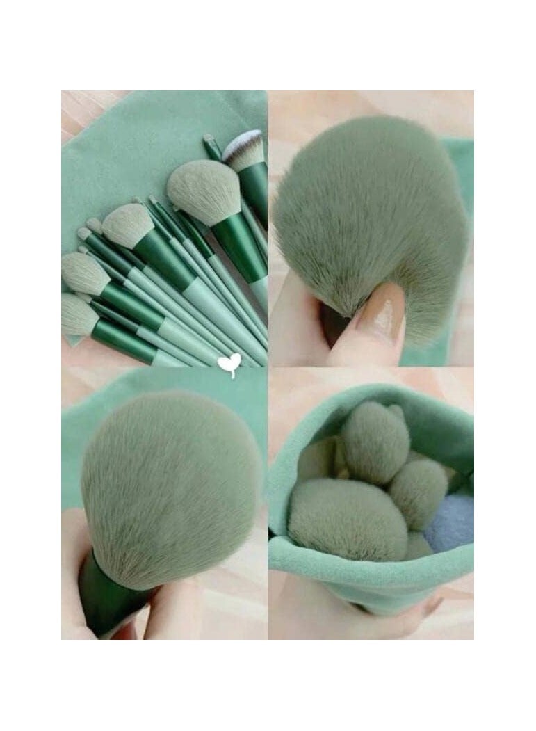 فكس مجموعة فرش مكياج احترافية مكونة من 13 قطعة - Image 5