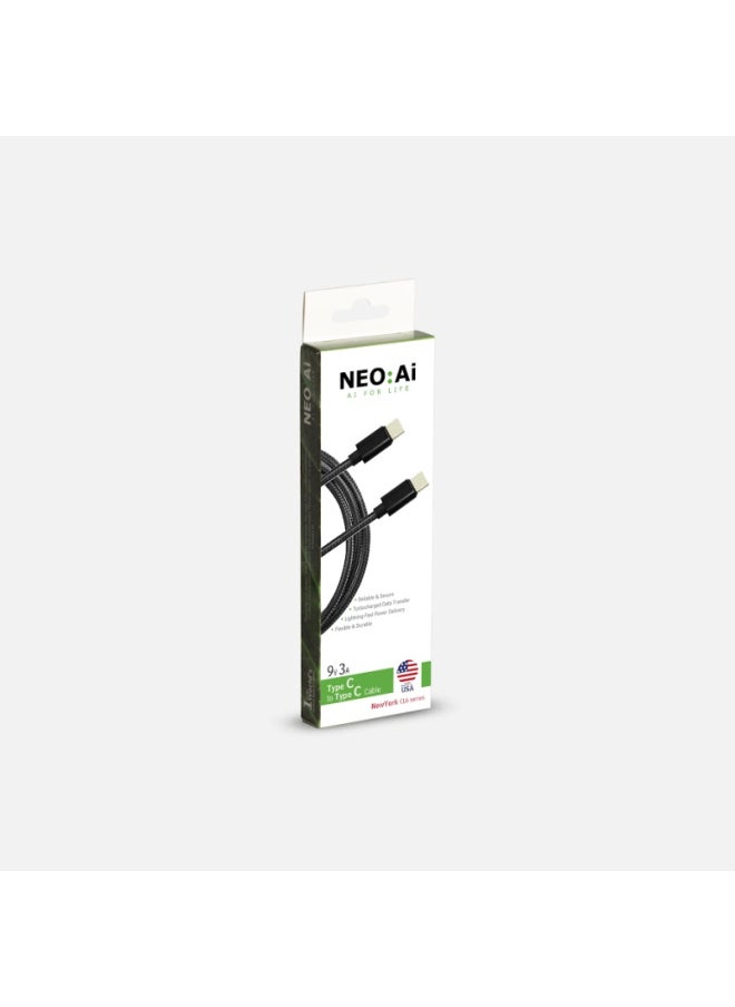 NEO:Ai NEO AI Cable Type-C - Type-C - 3 A - Black - KY1003  - Image 1