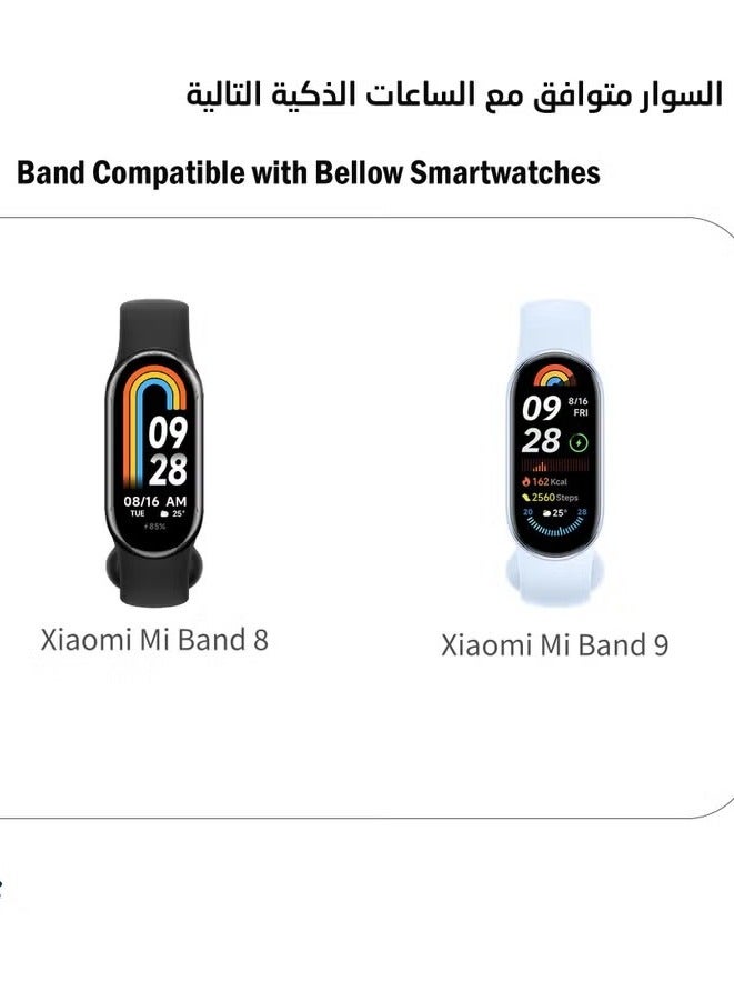 Mi Home 4Pcs Silicone Clip Replacement Band For Xiaomi Mi Band 8 / Band 9 - Image 4