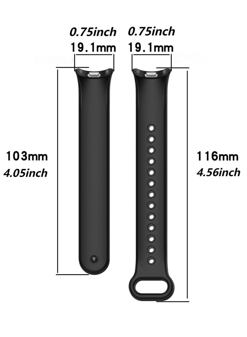 Mi Home 4Pcs Silicone Clip Replacement Band For Xiaomi Mi Band 8 / Band 9 - Image 3