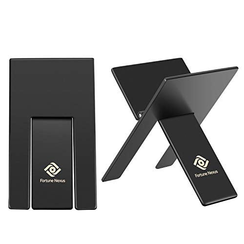 Fortune Nexus Stainless Steel Foldable Cigar Stands – 2-Pack, with PU Leatherette Pouches – Portable, Compact Cigar Rest for Travel & Desktop - Image 2