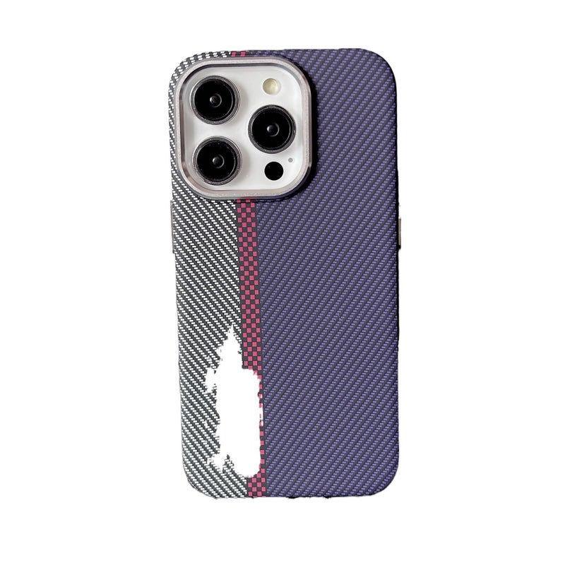 MS PC MagSafe Case for iPhone 12 Pro Max with Kevlar Texture and Strong Magnetic plus Shockproof plus Drop Protection plus Anti-Fingerprint in Multicolour - Image 1