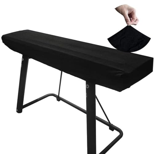 MUTMAIN Piano Dust cover for Casio & Yamaha 88 Keys Cover | Stretchable, Soft & Durable Electric Piano Protector, Anti-Dust, Washable, Easy to Use (88PDC-BLACK) - Image 1