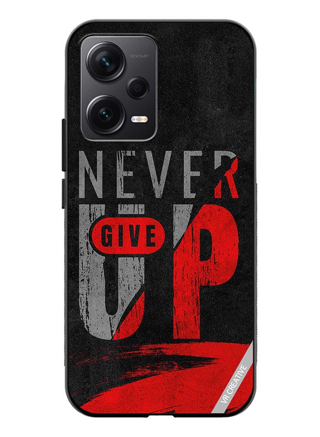 VR CREATIVE Protective Case Cover For Xiaomi Redmi Note 12 Discovery Never Give Up Design Multicolour - Image 1