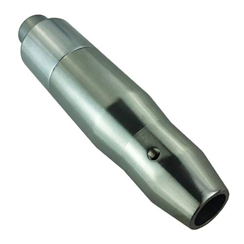 Abfer Shift Knob with Button Aluminum Car Gear Stick Shifting Lever Knob Weighted Shifter Handle Head Fit for Most Automatic Vehicle, Gray - Image 1