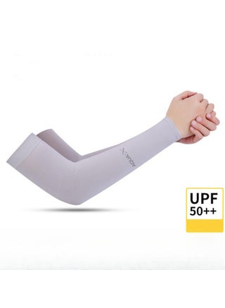 1 Pair Cooling Arm Sleeves For UV Protection - Breathable, Stretchable, Quick-Dry, Unisex Sports And Everyday Use - Elastic Fit, Summer Sports And Outdoor Sun Protection Accessories, Ideal For Outdoor Activities, Hiking, And Cycling - view 2