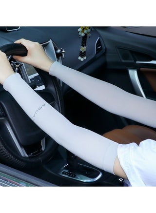1 Pair Cooling Arm Sleeves For UV Protection - Breathable, Stretchable, Quick-Dry, Unisex Sports And Everyday Use - Elastic Fit, Summer Sports And Outdoor Sun Protection Accessories, Ideal For Outdoor Activities, Hiking, And Cycling - view 3