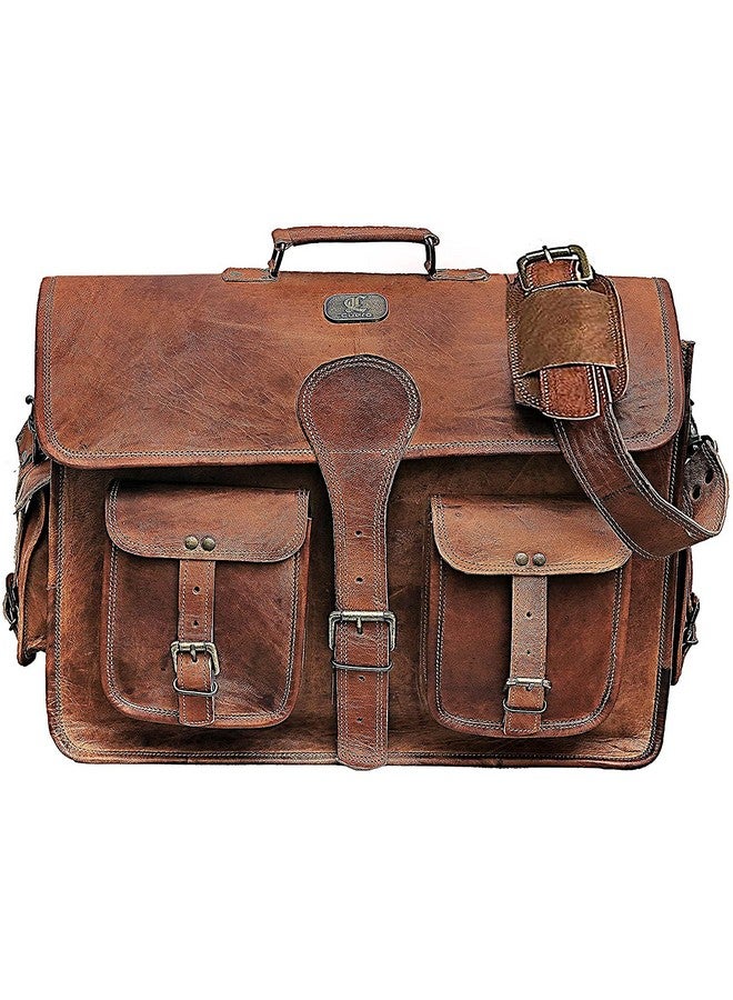 cuero Cuero DHK 16 Inch Vintage Handmade Leather Messenger Bag Laptop Briefcase Computer Satchel Bag for Men & Women (16 Inch Medium) - Image 5