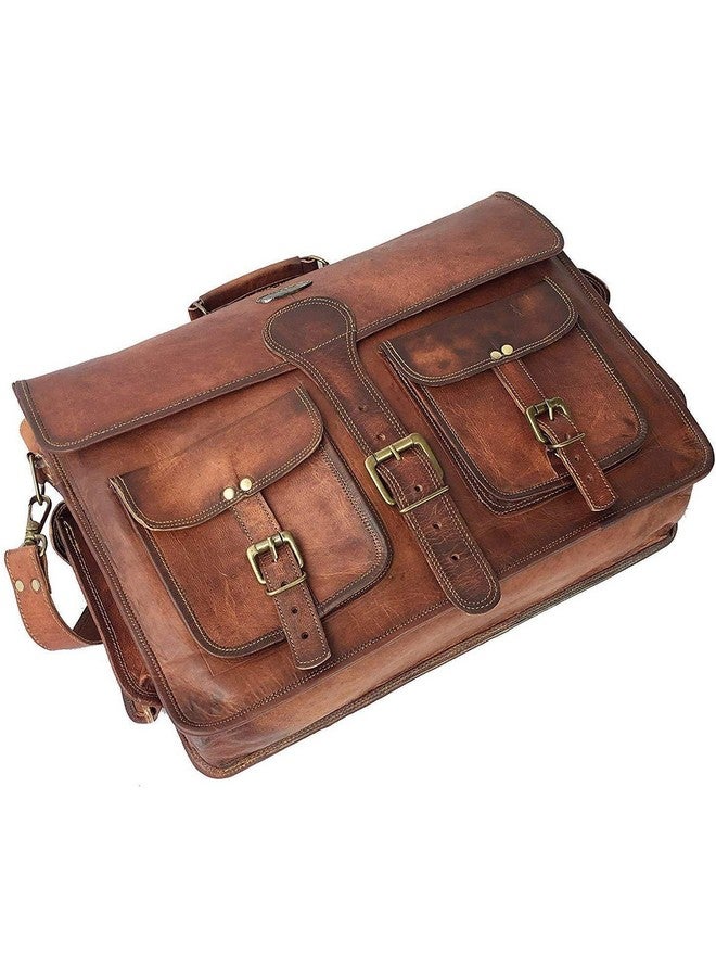 cuero Cuero DHK 16 Inch Vintage Handmade Leather Messenger Bag Laptop Briefcase Computer Satchel Bag for Men & Women (16 Inch Medium) - Image 3