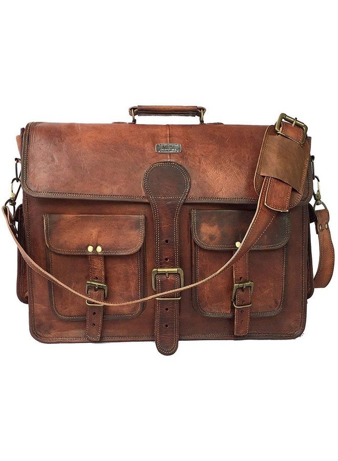 cuero Cuero DHK 16 Inch Vintage Handmade Leather Messenger Bag Laptop Briefcase Computer Satchel Bag for Men & Women (16 Inch Medium) - Image 2