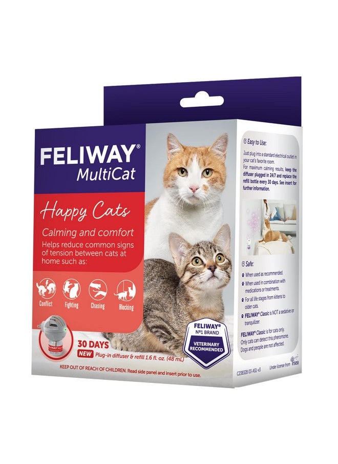 Feliway - Multicat Calming Pheromone Diffuser, 30 Day Starter Kit (48 Ml) - Image 1