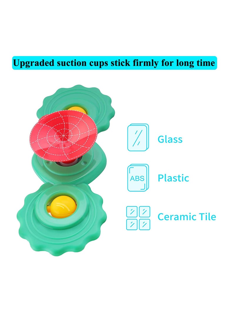 Excefore - Toddler Spinner Toys, 3 Pack Learning Toys, Suction Cup Spinner Toy, Baby Water Toy Attractive Stress Relief Suction Cup Animal Interactive Baby Toys for Bath Tub - Image 1