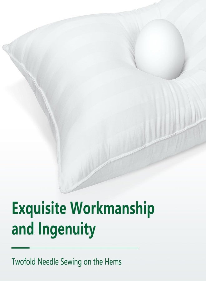 COZSINOOR Bed Pillows for Sleeping King Size - Hotel Quality Set of 2 - Breathable Down Alternative Microfiber Filled for Back, Stomach, Side Sleepers, Cooling & Skin-Friendly - Image 4